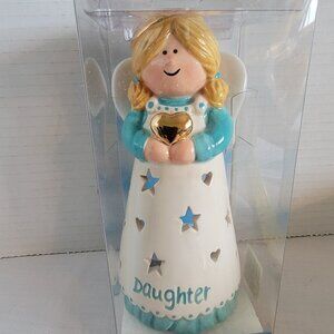 Daughter Angel Heavenly Hugs Tea Light Candle Holder by Waxcessories